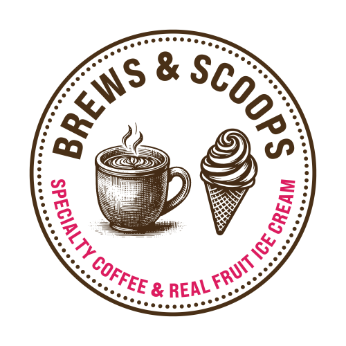 Logo Brews and Scoops