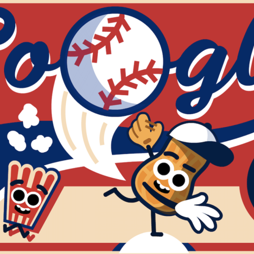 Logo Google Doodle Baseball