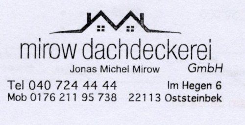 Logo Mirow Dachdeckerei GmbH